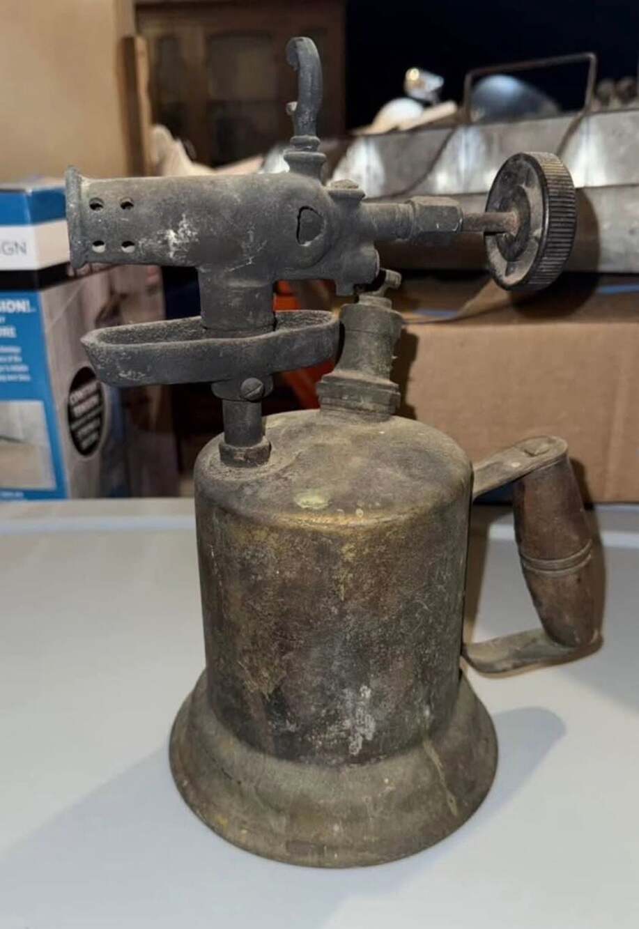 Vintage Antique Brass Blow Torch